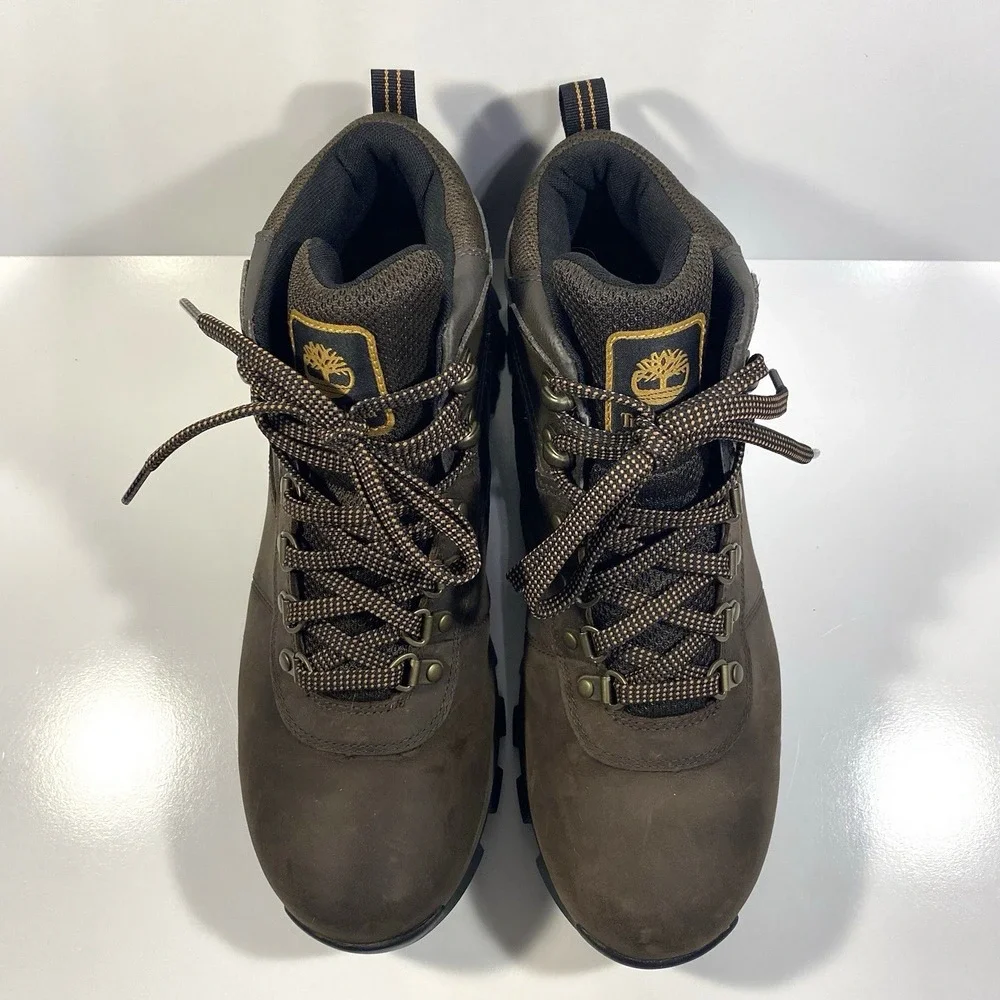Timberland Mens Size 10 Mt. Maddsen Mid Waterproof Hiking Boots Brown